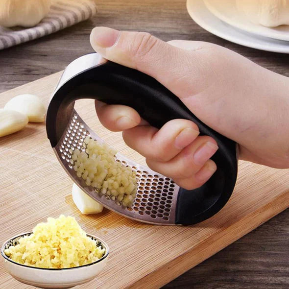 Manual Garlic Press Stainless Steel Handheld ™ | Ginger Garlic