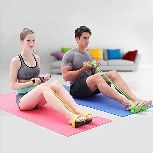 Foot Pedal Resistance Band Elastic Sit-up™ | Pull Rope Yoga Fitness Gym
