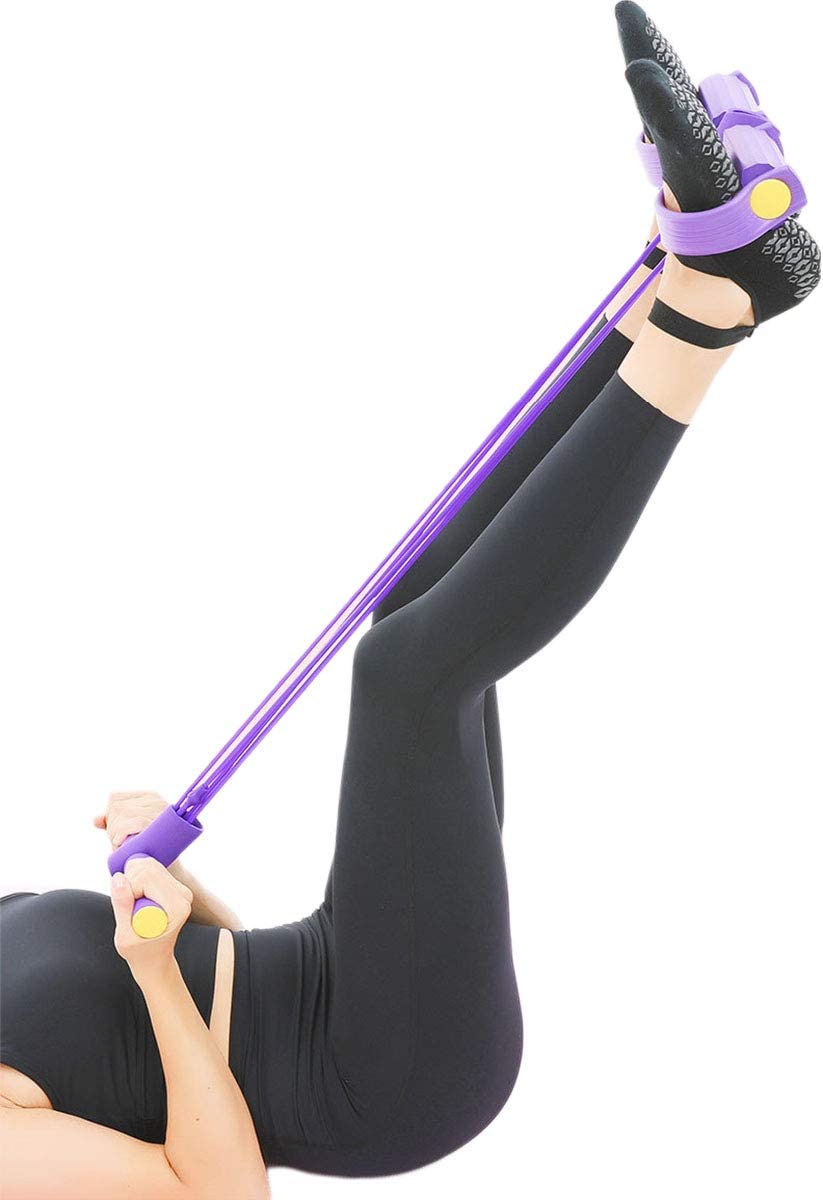 Foot Pedal Resistance Band Elastic Sit-up™ | Pull Rope Yoga Fitness Gym